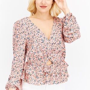 Sadie & Sage Floral Pink Women's Top